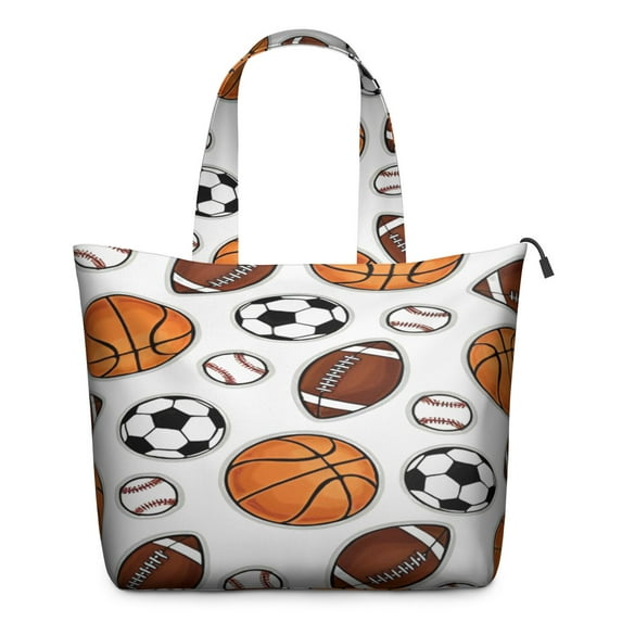 Travel Tote Bag with Competition Athlete Sports Design Large Capacity Weekender Bag Lightweight Airplane Friendly for Training Play