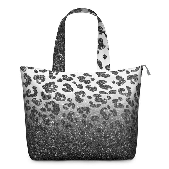 Travel Tote Bag with Leopard Print Fashion Weekender Bag Featuring Cheetah Spots, Unique Animal Pattern, Modern Aesthetic for Women