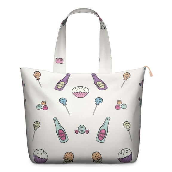 Travel Tote with Cute Cartoon Astronaut & Planets Large Capacity, Lightweight Weekender Bag with Adjustable Strap, Perfect for Business Travel & Yoga Sessions