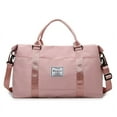 thumbnail image 1 of Travel Tote Duffel Gym bag with dry and wet separation-pink, 1 of 5