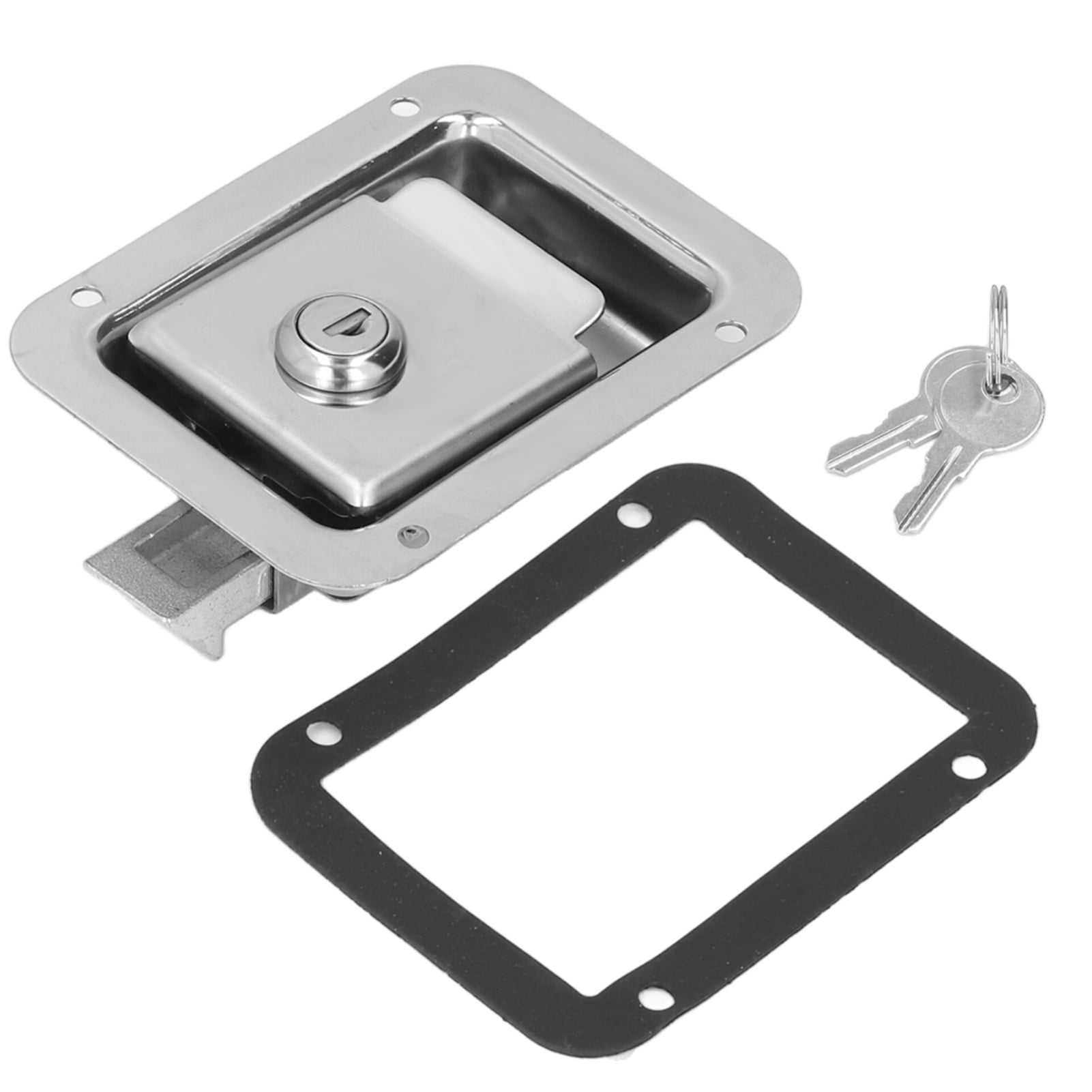 Travel Trailer Lock Stainless Steel Flush Mount Paddle Handle RV Door