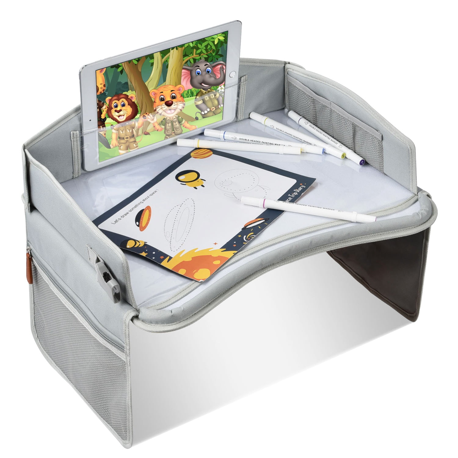 Kids Car Seat Travel Tray iMounTEK Road Trip Essentials Toddler Carseat