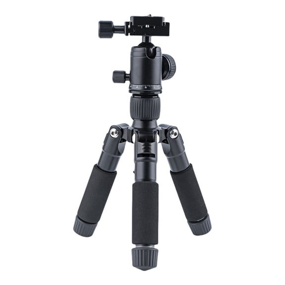 Travel Tripod Rotatable Ball Head 5 Level Adjustable Height Quick Release Plate