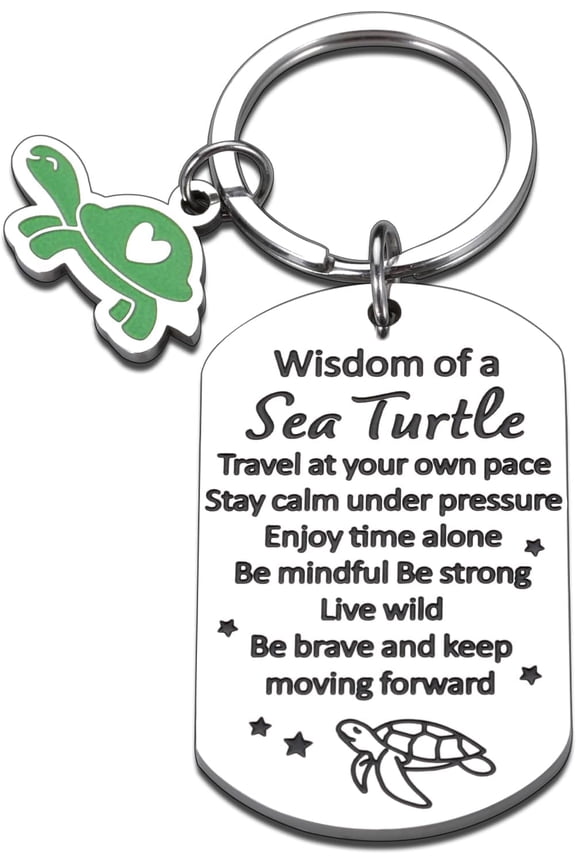 Travel Turtle Keychain Sea Turtle Gifts for Women Sea Turtle Decor Turtles Gift for Turtle Lovers Beach Gifts Turtle Keychain Gifts for Best Friends Sisters Birthday Travel Essentials Beach for Women