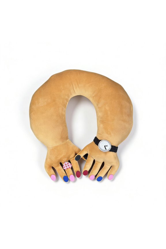 Travel U-shaped Pillow Finger Hug Hand U-shaped Pillow Office Nap Pillow Travel Neck Support Pillow