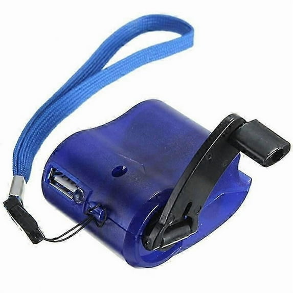 Travel USB Hand Dynamo Phone Charger with Light Environmental Crank Charger