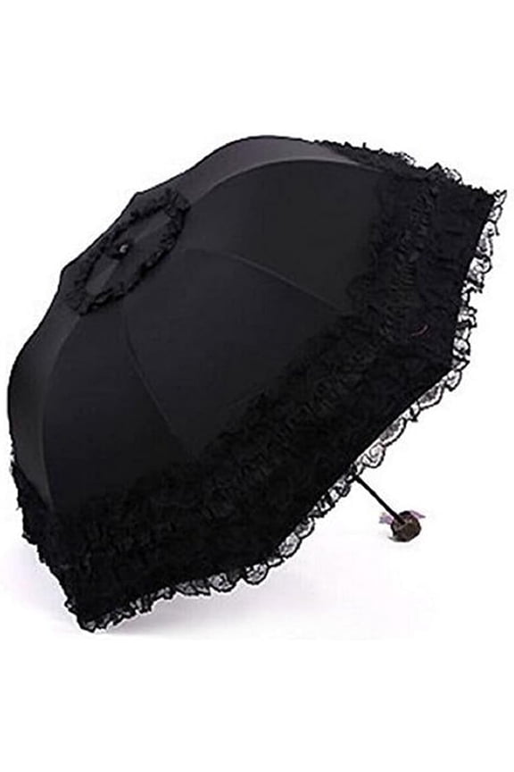 Travel Umbrella Folding UV Resistance Princess Lace Parasol Umbrellas Sun Umbrella for Women Girls