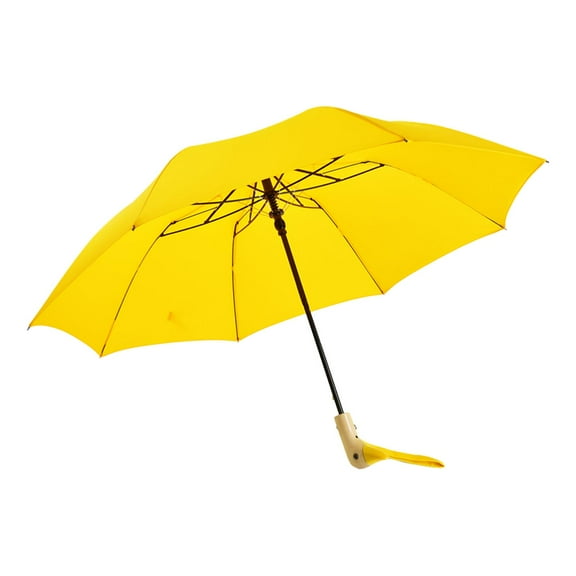 Travel Umbrella Portable Collapsible Sun Rain Umbrella for Men Women Fishing Yellow
