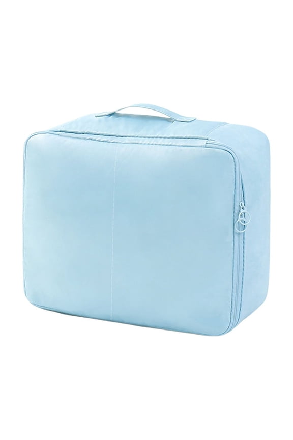 Travel Underwear Organizer Bag - Zippered Luggage Storage Pouch for Lingerie, Socks, and Small Items - Portable and Space-Saving ( Blue/S )