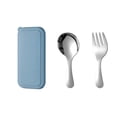 thumbnail image 1 of Travel Utensils with Case, Portable Silverware Set for Work, Stainless Steel Reusable Travel Cutlery Set, Fork and Spoon Set for Camping, Gadgets, Lunch Box for Men, 1 of 5
