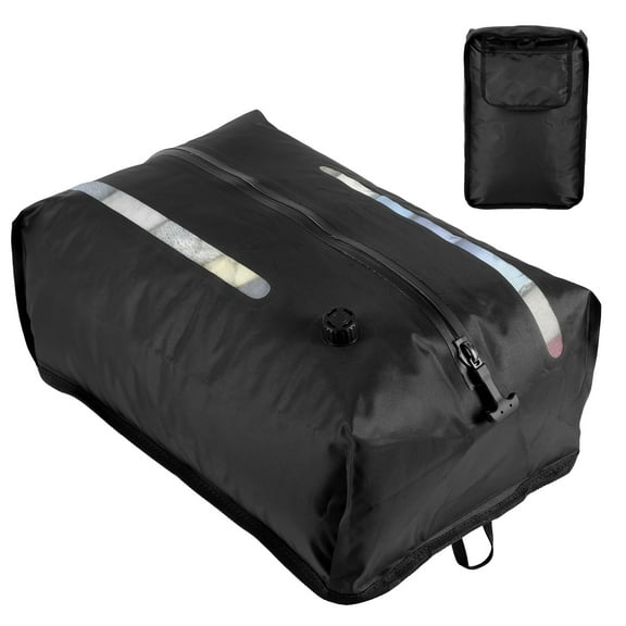 Travel Vacuum Compression Bag Reusable Waterproof Suitcase Vacuum Seal Bag Space Saver Travel Compression Storage Cube for Clothes Carry on Luggage Backpack