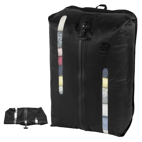 Travel Vacuum Storage Bag Reusable Waterproof Suitcase Vacuum Seal Bag Travel Compression Storage Cube for Clothes Carry on Luggage