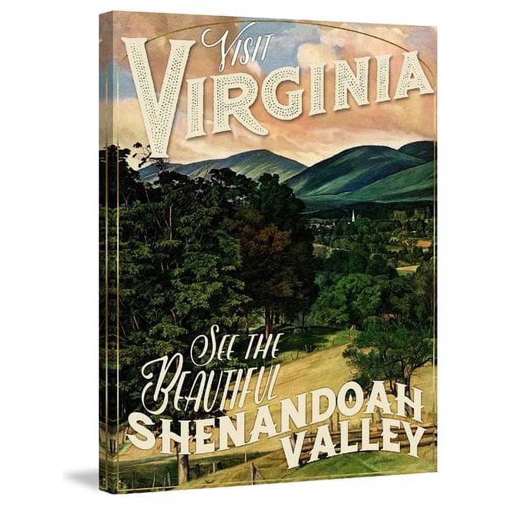 "Travel Virginia" Painting Print on Wrapped Canvas