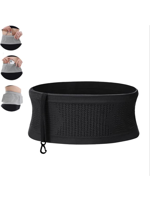 Travel Waist Belt with Ergonomic Design, Diabetic Accessory for Organizing Necessities in Fitness and Hiking, Moisture-Wicking for All-Day Comfort (Black)