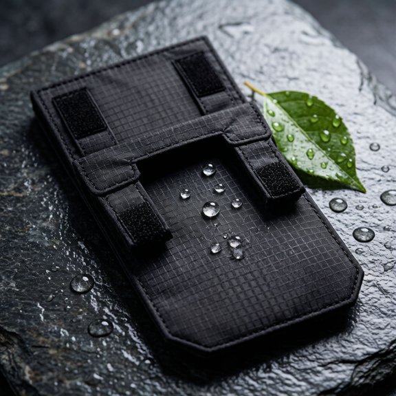 Travel Wallet Pouch, Ripstop Nylon Passport Holder, Hidden Belt Pocket for Airport Train Hotel Room