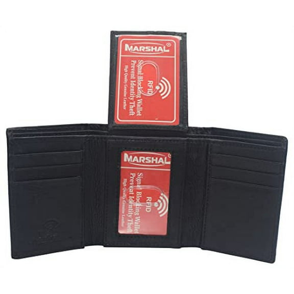 Travel Wallets for Men Slim Trifold Design RFID Credit Card Holder Mens Wallet