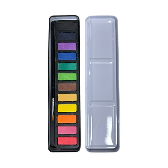 Travel Watercolor Kit, Watercolor Paint Set for Kids & Adults, Travel Palette with Water Brush