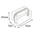 thumbnail image 1 of Travel Waterproof PVC Storage Pouch Makeup Case Toiletry Bag Cosmetic Bags Transparent WHITE S, 1 of 8