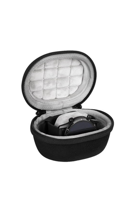 Travel Waterproof Single Watch Case EVA Zipper Jewelry Storage Box Cushioned Portable Container for Smartwatch Protector