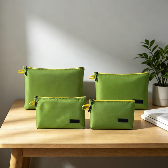 Travel Waterproof Storage Bags Multipurpose Packing Organizer Pouches For Toiletries Clothes Cosmetics Luggage Suitcase Green