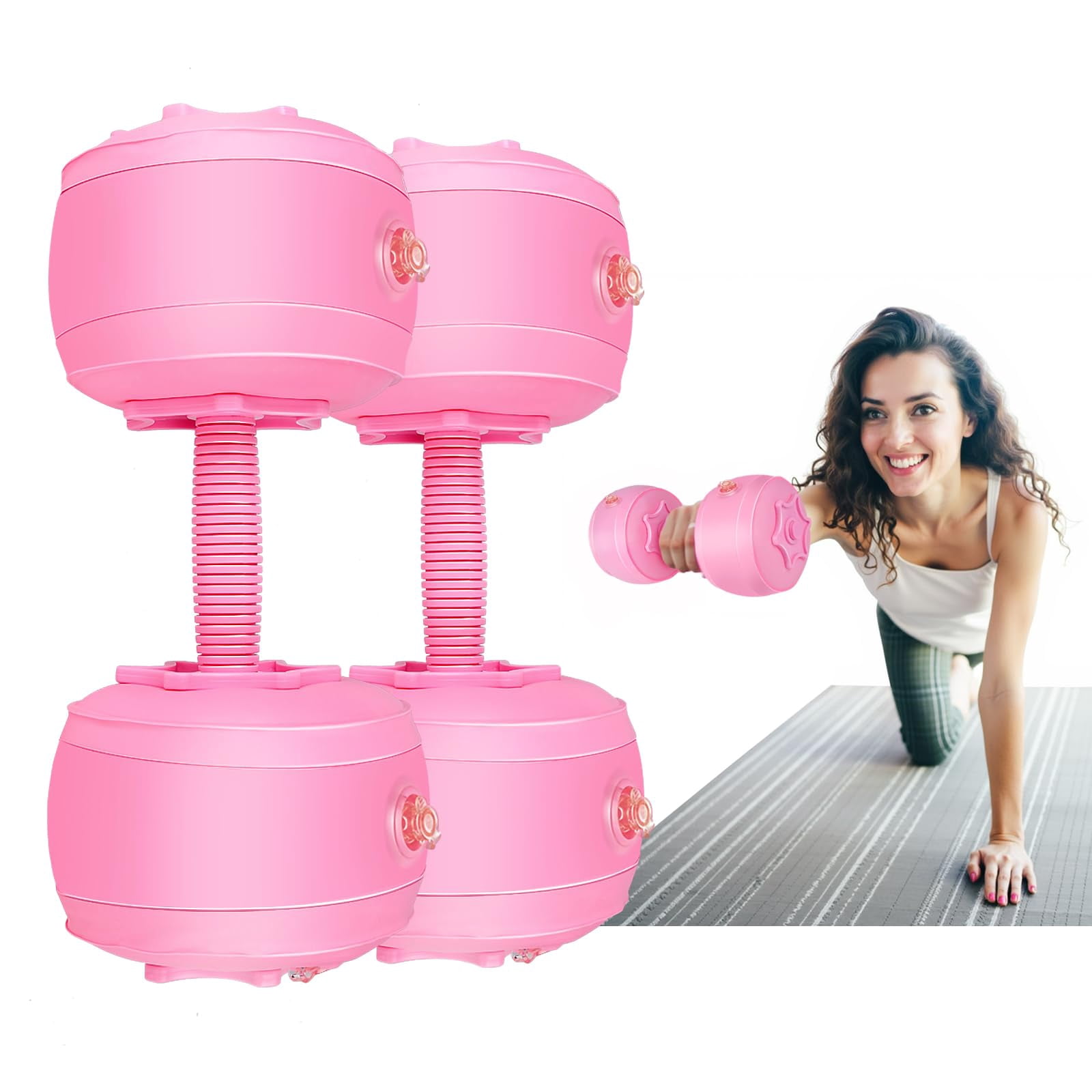 Travel Weights Water Filled Dumbbell Set Of 2 6lb Hand For Women At Home Gym Exercise