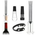 thumbnail image 1 of Travel Wine Accessory Kit, Wino on the Go Set, Air Pressure Wine Opener Set, 1-Piece Portable Wine Bottle Opener with Cylinder Case, Wine on the Go Gift Set, 1 of 9