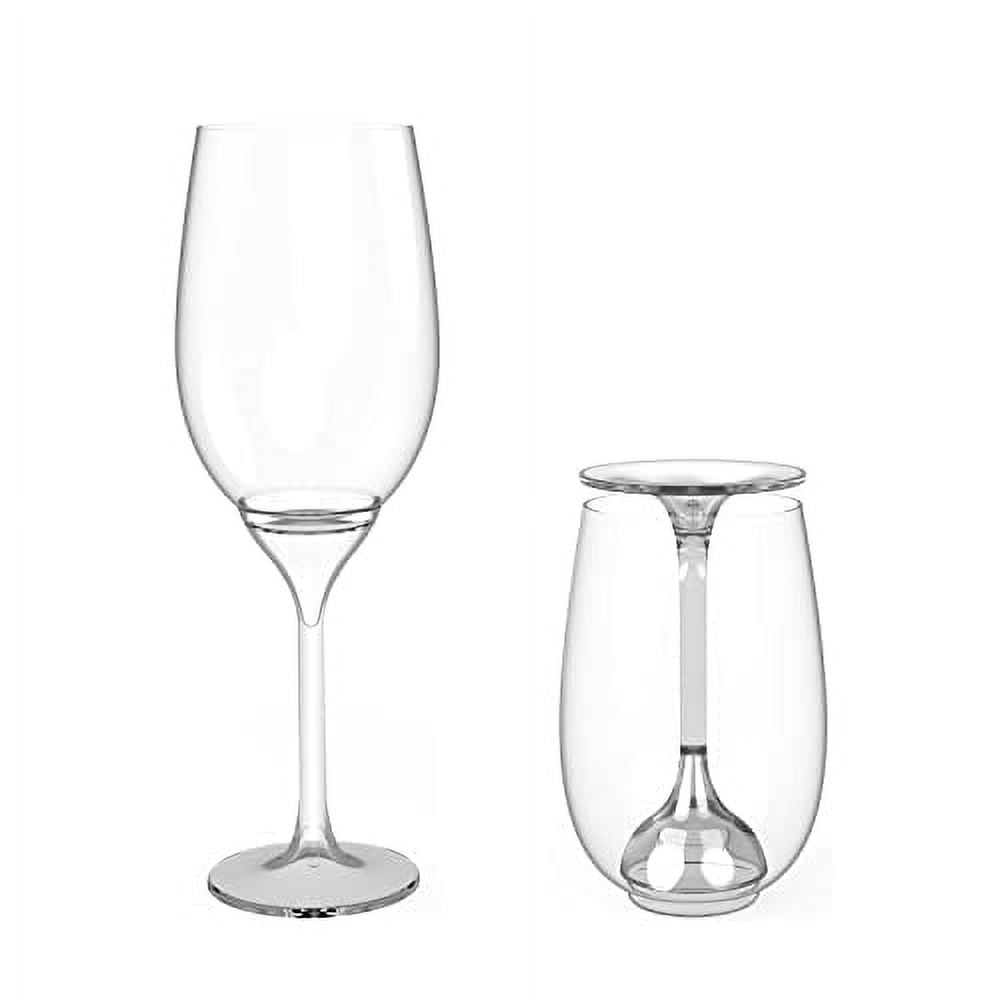 Travel Wine Glasses, Portable Collapsible Wine Glass, Shatterproof