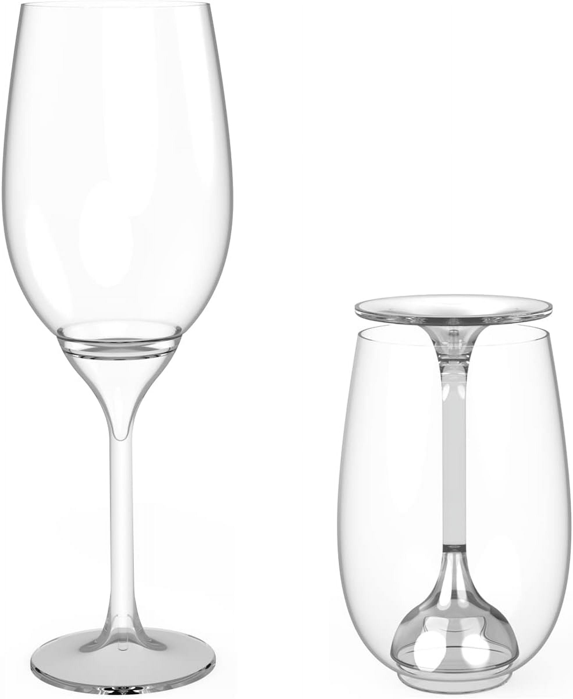 Travel Wine Glasses, Portable Collapsible Wine Glass, Shatterproof