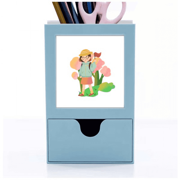 Travel Wizzard Pathfinding Guide Excursion Desk Supplies Organizer Pen Holder Card