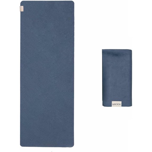 Travel Yoga Mat 1.5mm | Foldable, Lightweight Mat | Use for Travel, Backpacking, Yoga Retreat, Outdoors, Gym, Pilates, Machine Washable, Eco-Friendly