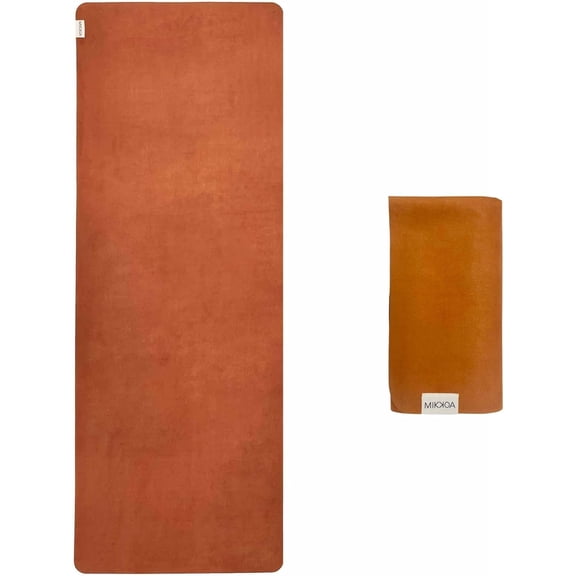 Travel Yoga Mat 1.5mm | Foldable, Lightweight Mat | Use for Travel, Backpacking, Yoga Retreat, Outdoors, Gym, Pilates, Machine Washable, Eco-Friendly