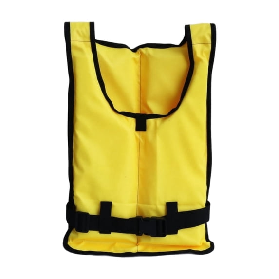 Travel-friendly Foldable Buoyancy Vest with Single Adjustable Strap, Lightweight Safety Life Jacket for Swimming and Boating, Water Sports Gear, Yellow