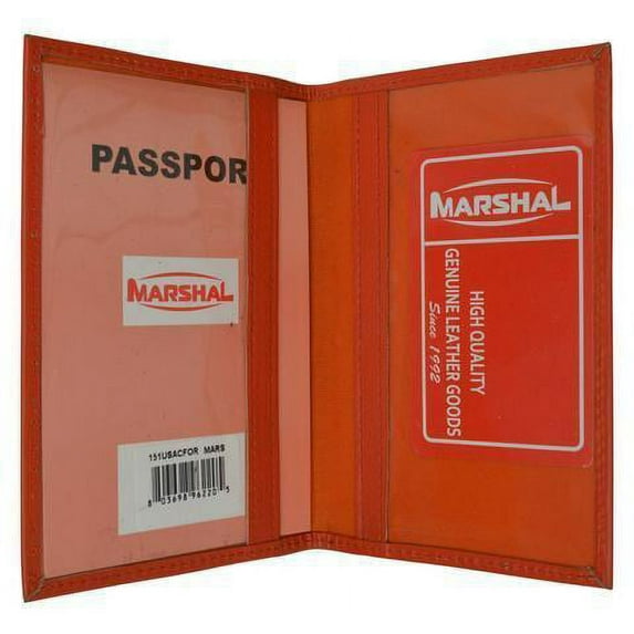 Travel genuine leather Passport Holder Travel Accessory USA imprinted