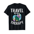 thumbnail image 1 of Travel is my Therapy Vacation T-Shirt, 1 of 5