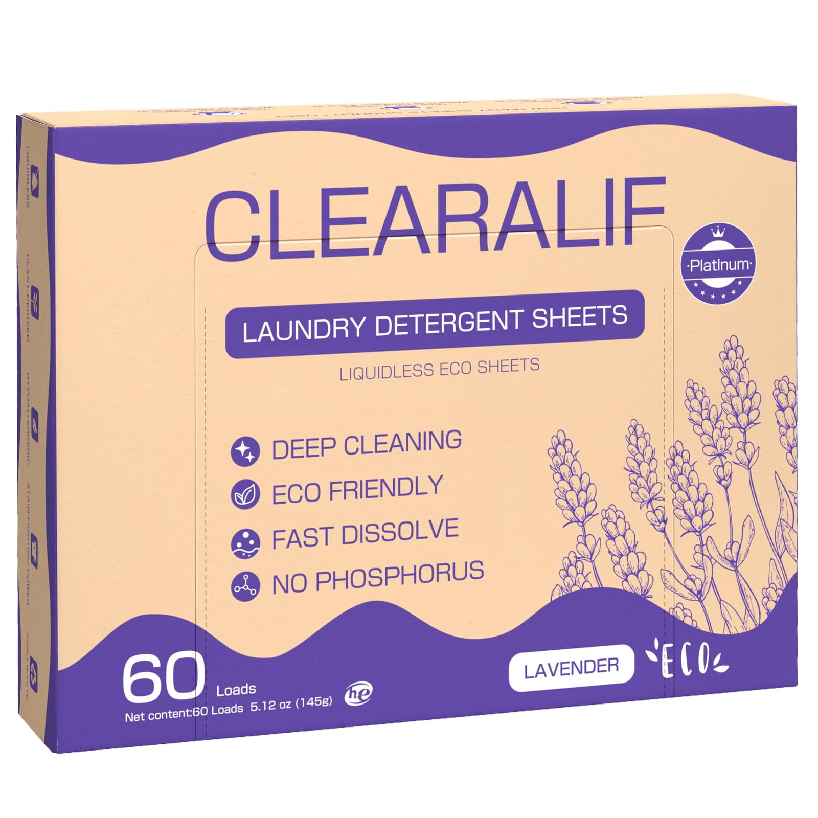 Travel laundry strips for HE Machines. Laundry detergent sheets, up to