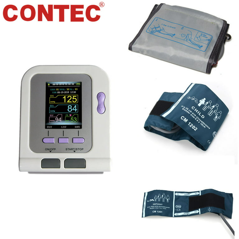Electronic Blood Pressure Monitor with 4 Cuffs Adult Child Infant