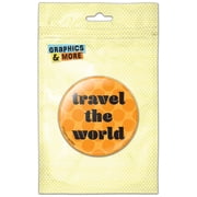 Travel the World Refrigerator Button Magnet
