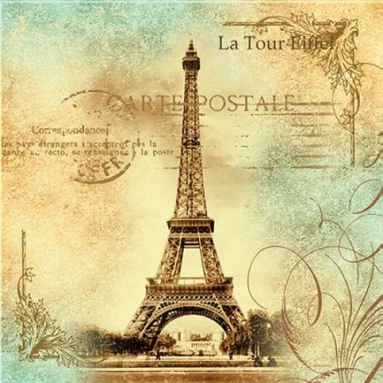 Travel to Paris 2 Canvas Art - Malcolm Watson (24 x 24)