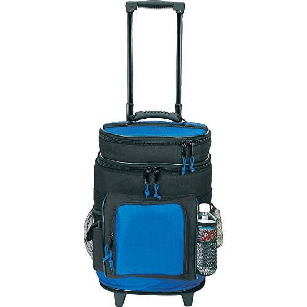 Travel5.0 Deluxe Ripstop Beach Travel Rolling Cooler with Wheels, - Red