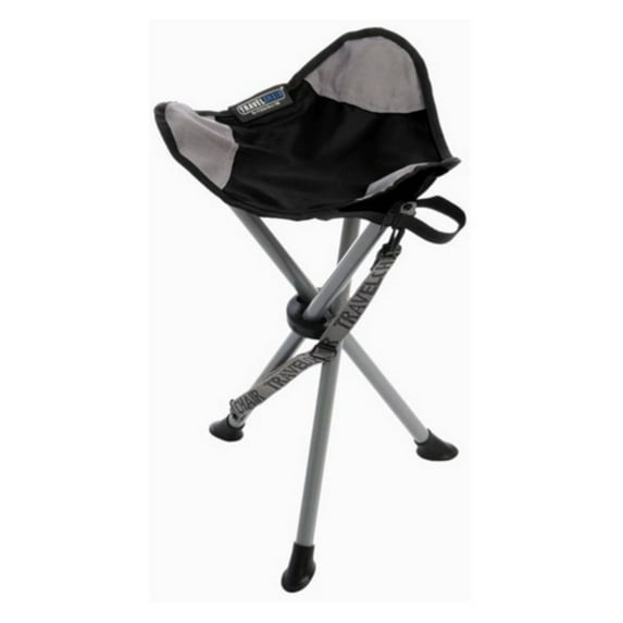 TravelChair Slacker Camping Chair with Adjustable Carry Strap, Black