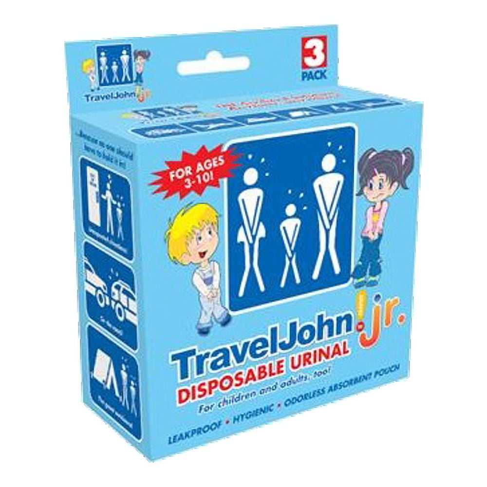 TravelJohn Disposable Urinal for children, 3 Pack