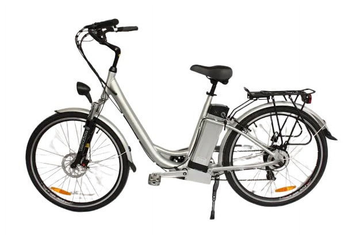 Travelbikes 26-Inch Electric Bicycle for Adults, 550W Rear Hub Motor, Removable 36V Battery, LED Lights, Mirrors, Up to 40 Mile Range