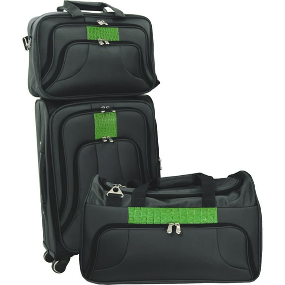 Traveler 3-Piece Weekender Set in Black