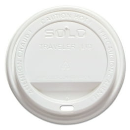 Traveler Cappuccino Style Dome Lid, Polystyrene, Fits 10 oz to 24 oz Hot Cups, White, 100/Pack, 10 Packs/Carton Traveler Cappuccino Style Dome Lid, Polystyrene, Fits 10 oz to 24 oz Hot Cups, White, 100/Pack, 10 Packs/Carton