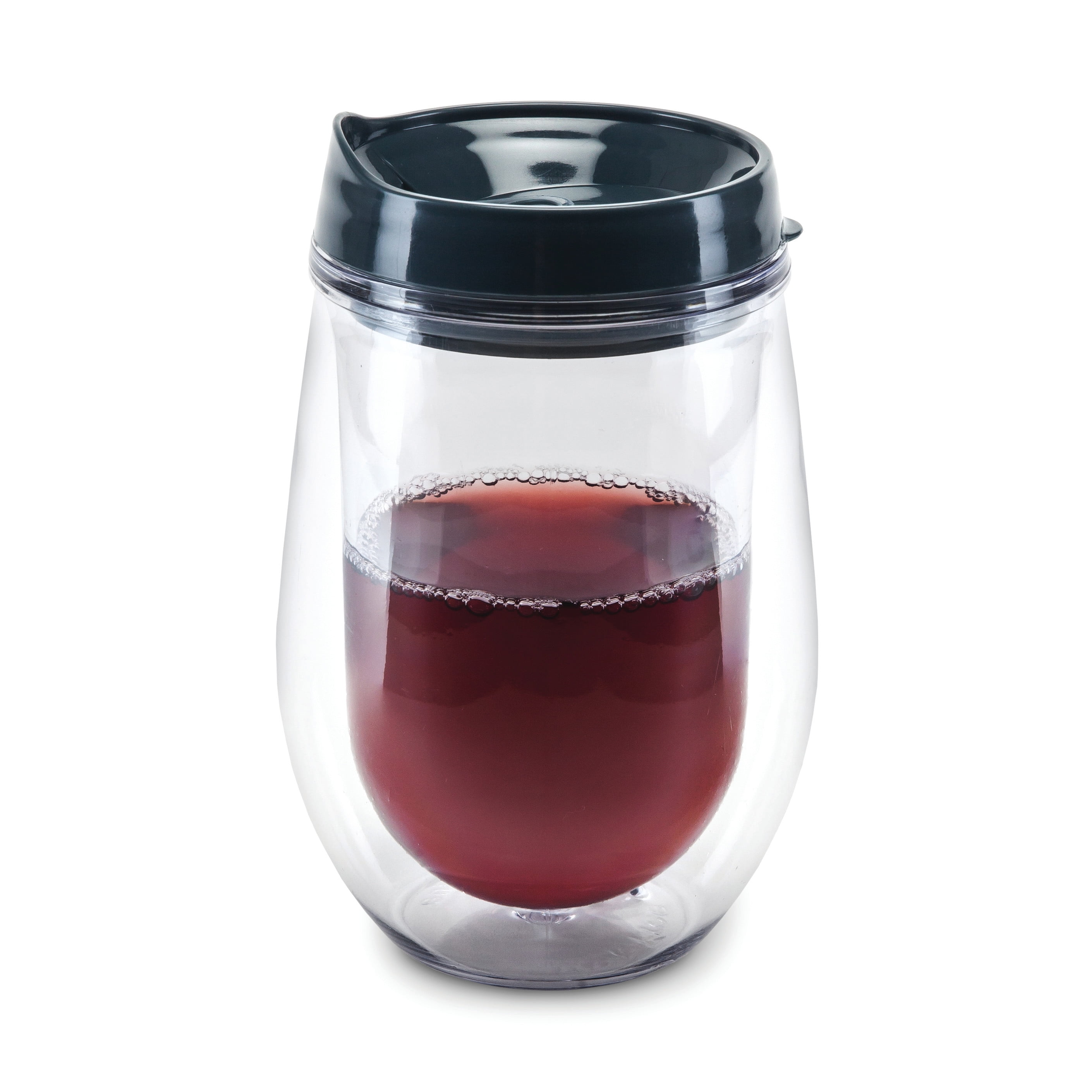 True Sip & Go Wine Tumbler - Stemless Double Walled Stainless