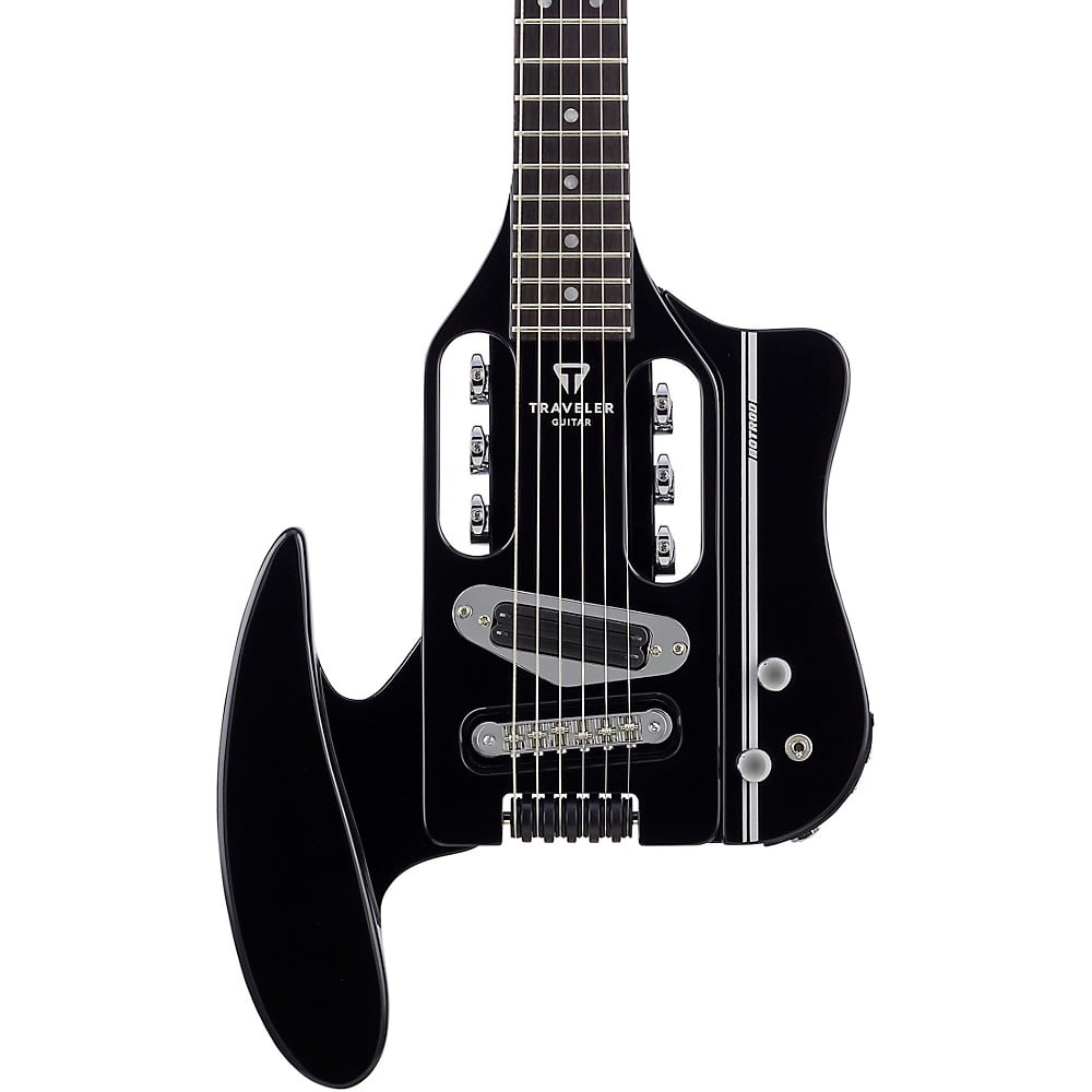 Traveler Guitar Speedster Hot-Rod V2 Electric Travel Guitar Black