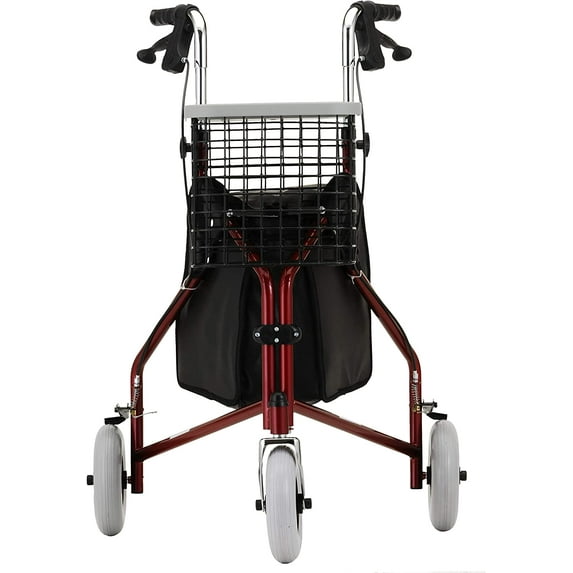 Traveler Rollator Adjustable Height / Folding Aluminum 33 to 37-1/4 Inch Handle Height 4900RD