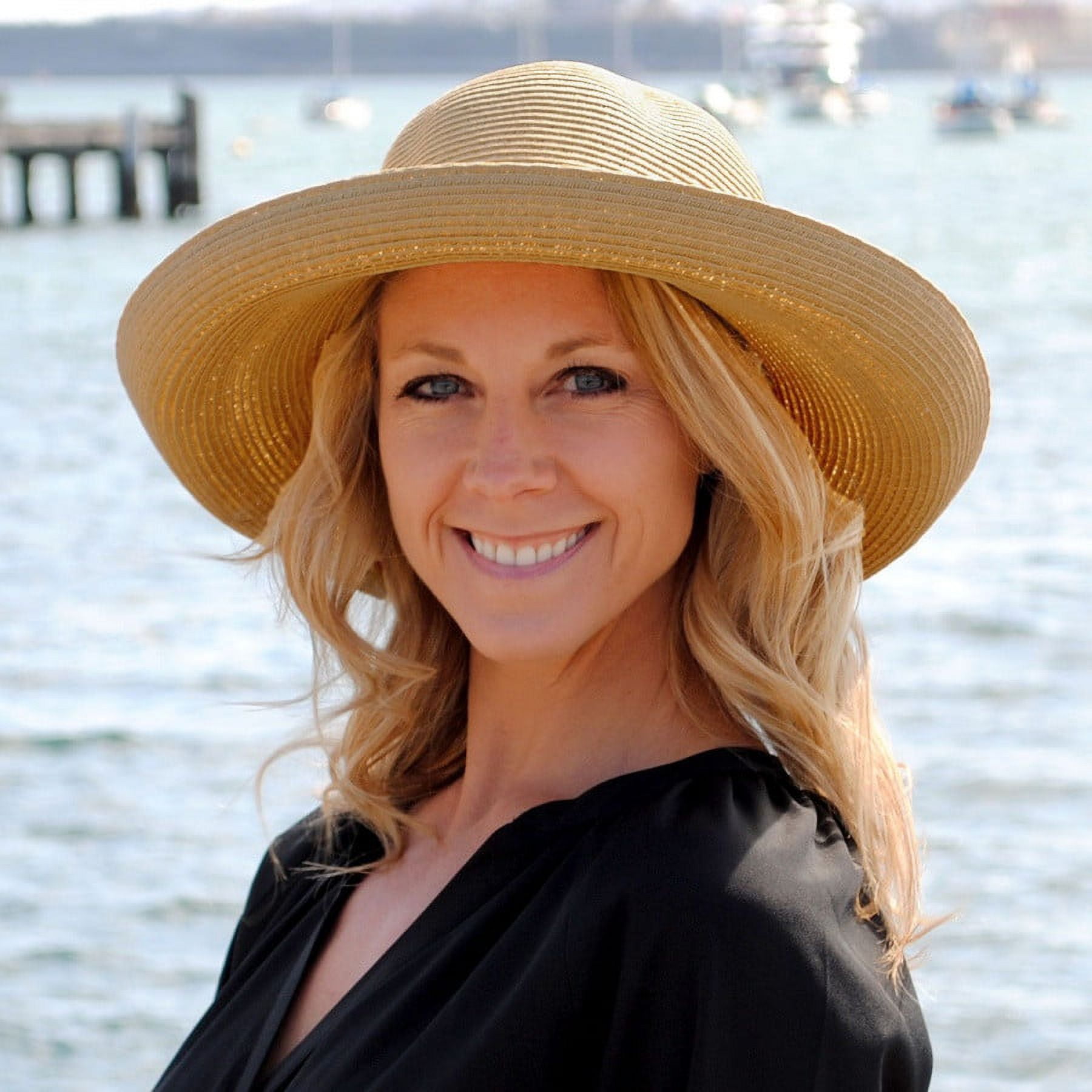 Traveler Toyo Straw Sun Hat - ONE SIZE FITS MOST - Natural  display picture 3