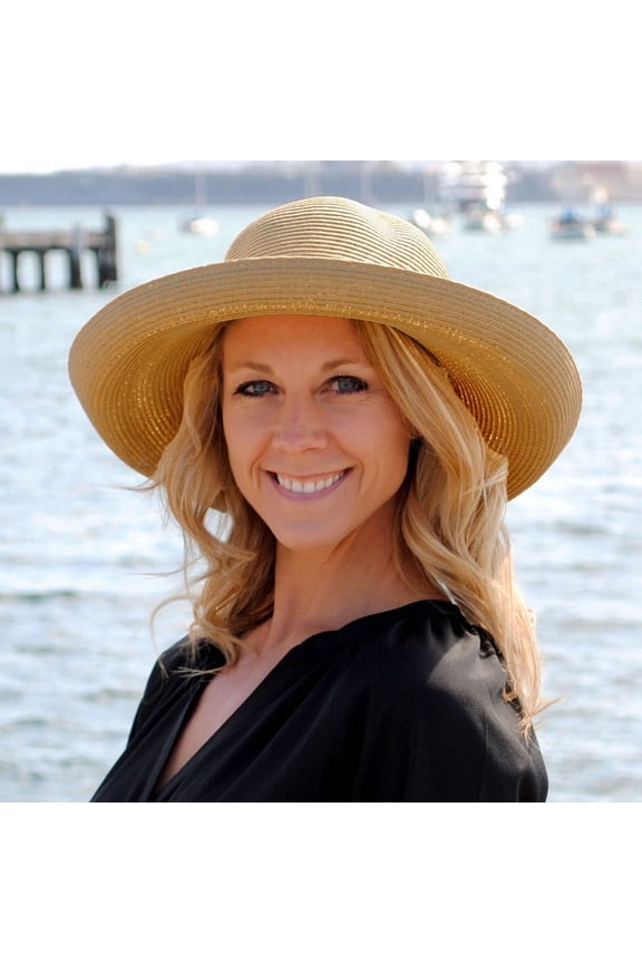 Traveler Toyo Straw Sun Hat - ONE SIZE FITS MOST - Toast Tan