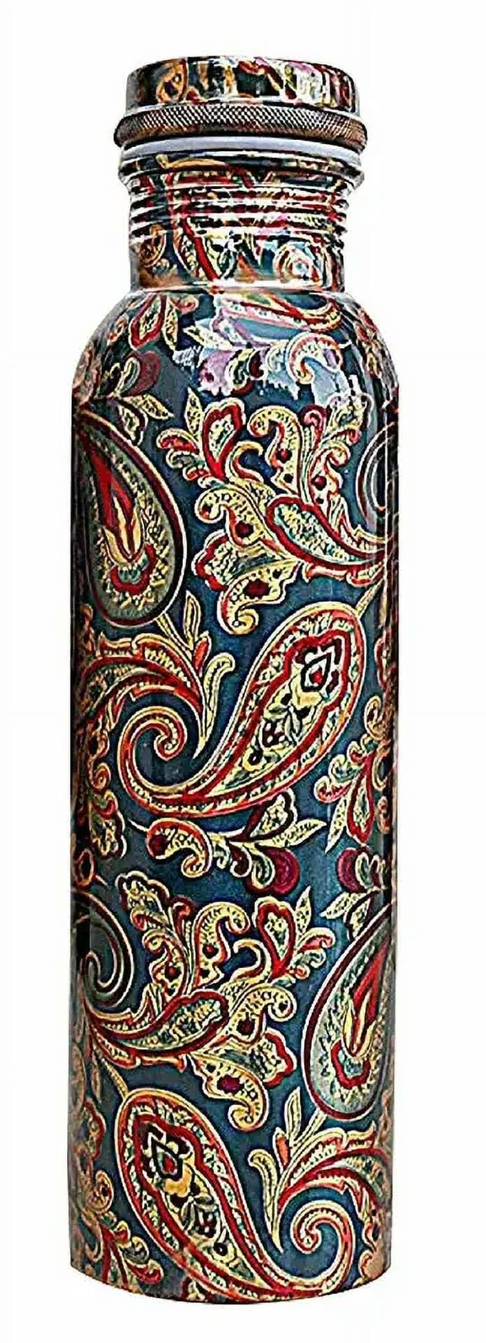 Traveler's Copper Water Bottle, Leak-Proof joint free Ayurvedic 900 ML 32 Oz